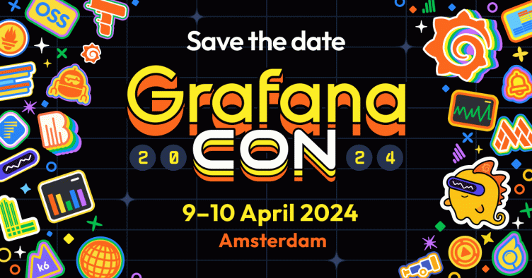 GrafanaCON 2024: In April, in Amsterdam, and in person!