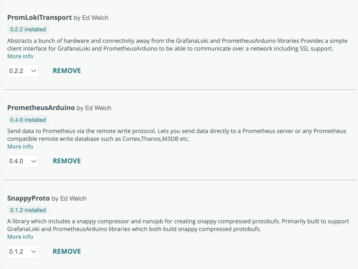 A screenshot showing the installation of the additional libraries.