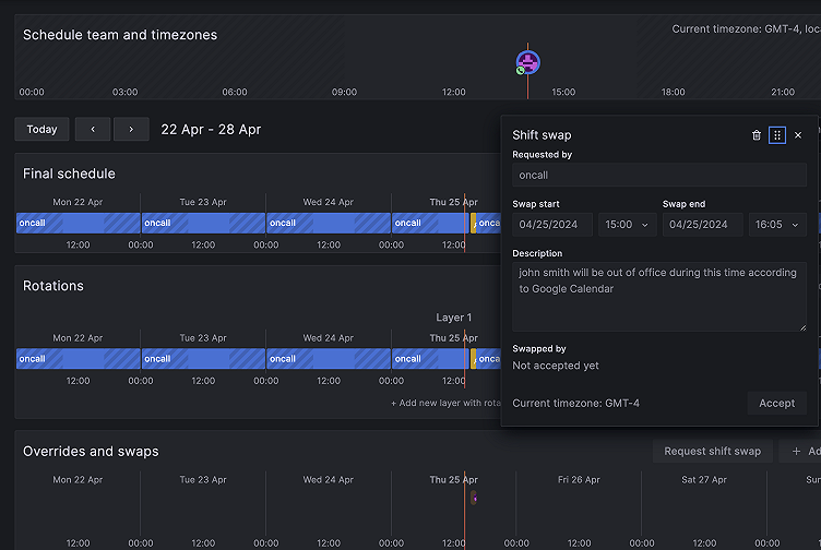 PTO peace of mind: Sync Grafana OnCall with Google Calendar out-of-office events