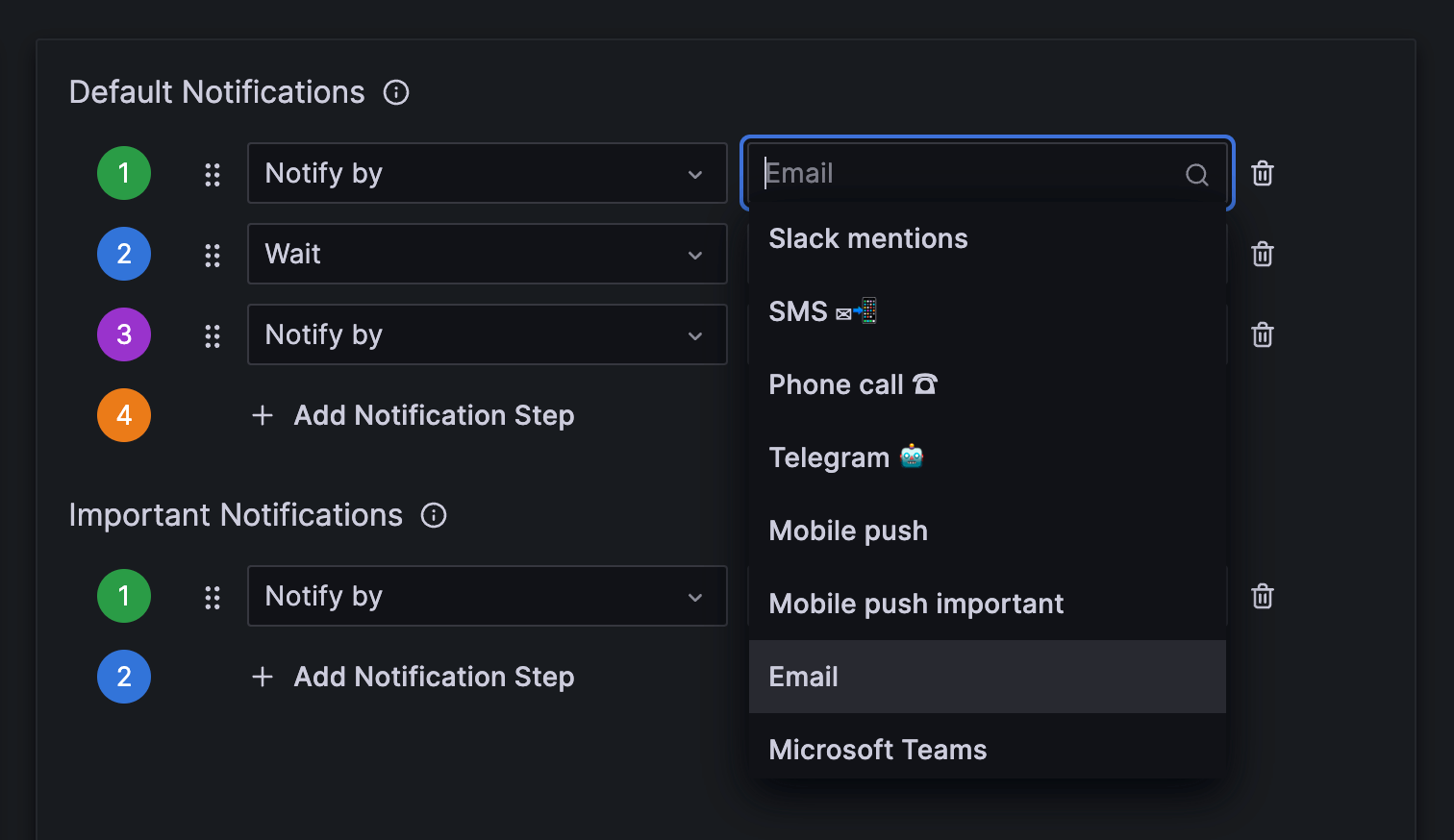 *An example of how OnCall users can configure to be paged via email* *An example of how OnCall users can configure to be paged via email*
