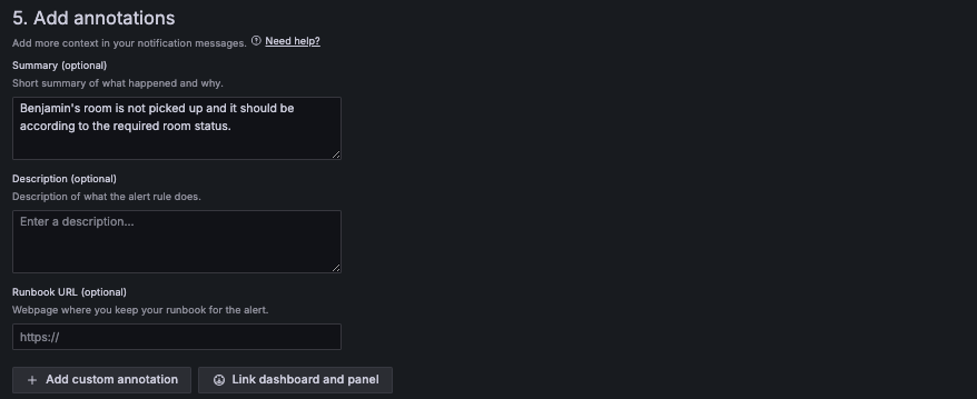 A screenshot showing how to add annotations.