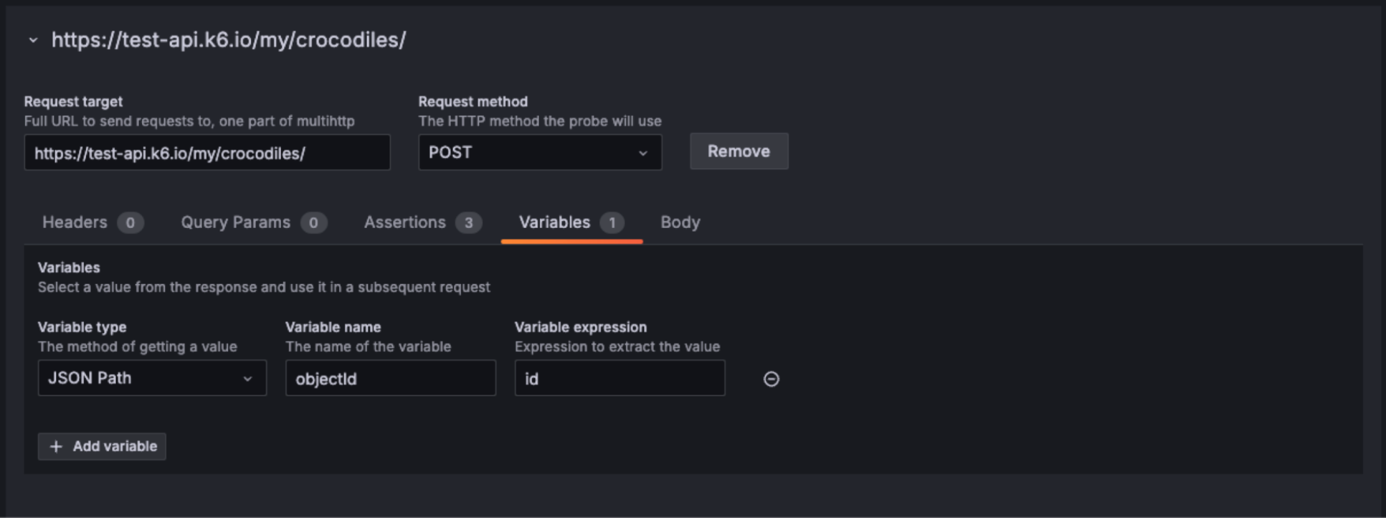 A screenshot of creating the objectID.