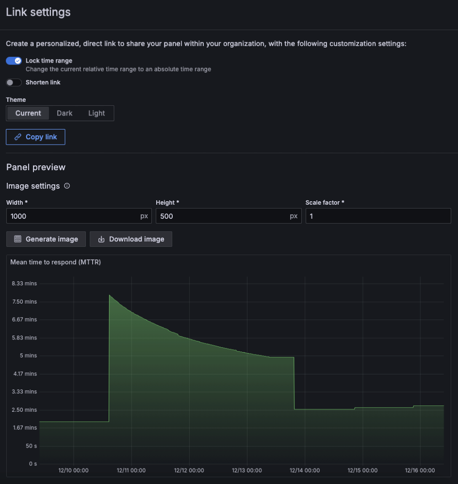 A screenshot of customization options for panel images.