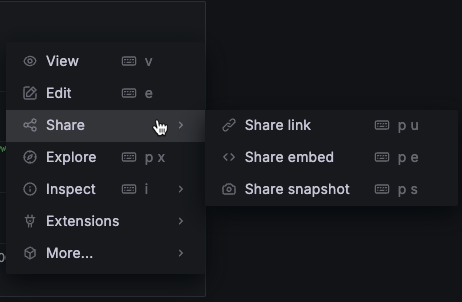 A screenshot of sharing options.