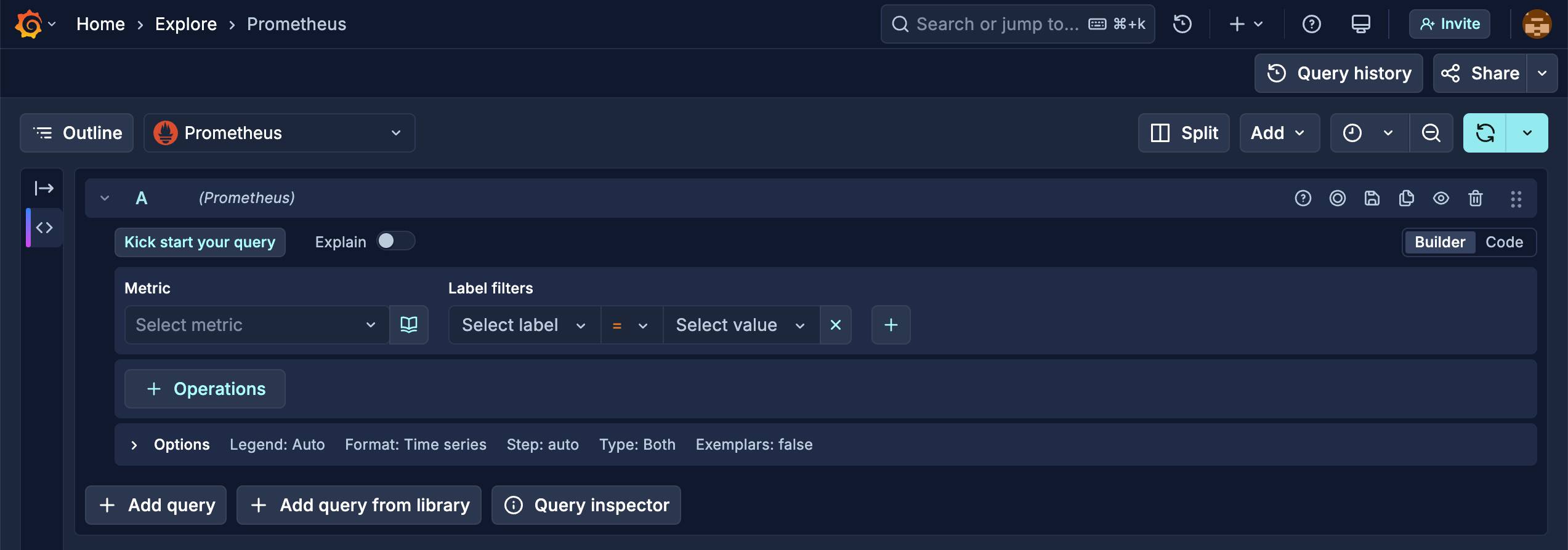 Explore with Sapphire dusk theme applied