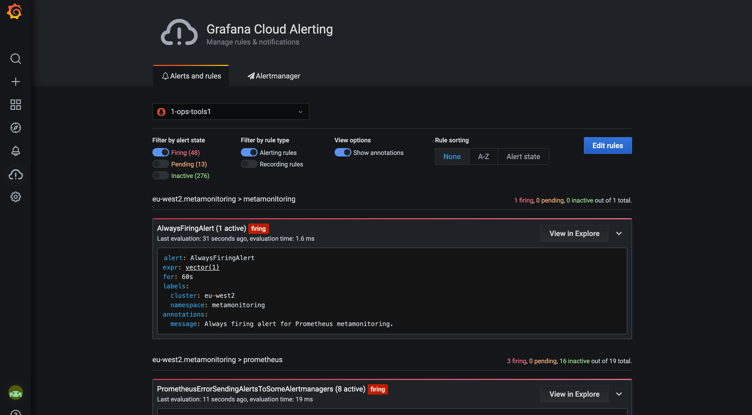 Simple alert configuration in Grafana Cloud. Simple alert configuration in Grafana Cloud.