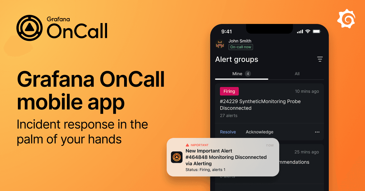 On-call management on the go: Introducing the Grafana OnCall mobile app