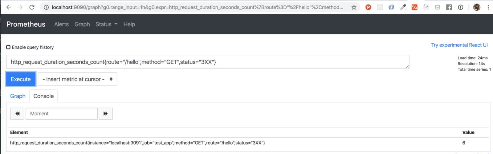 Query for Prom_Middleware Metrics Query for Prom_Middleware Metrics