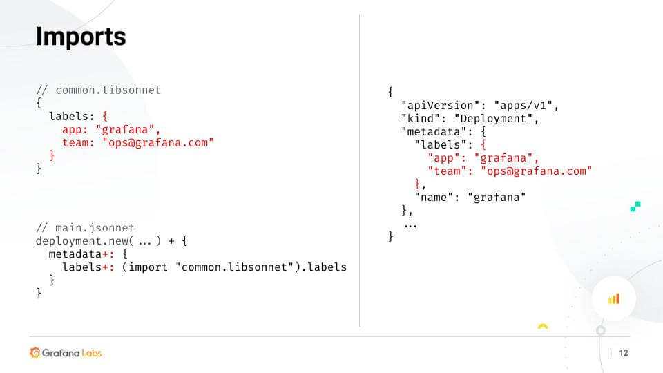 Tanka at Grafana: Jsonnet imports Tanka at Grafana: Jsonnet imports