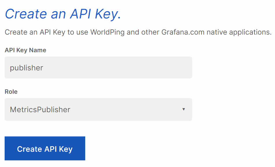 API key API key