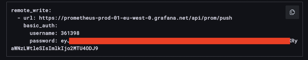 API key for configuring Prometheus metrics in Grafana API key for configuring Prometheus metrics in Grafana