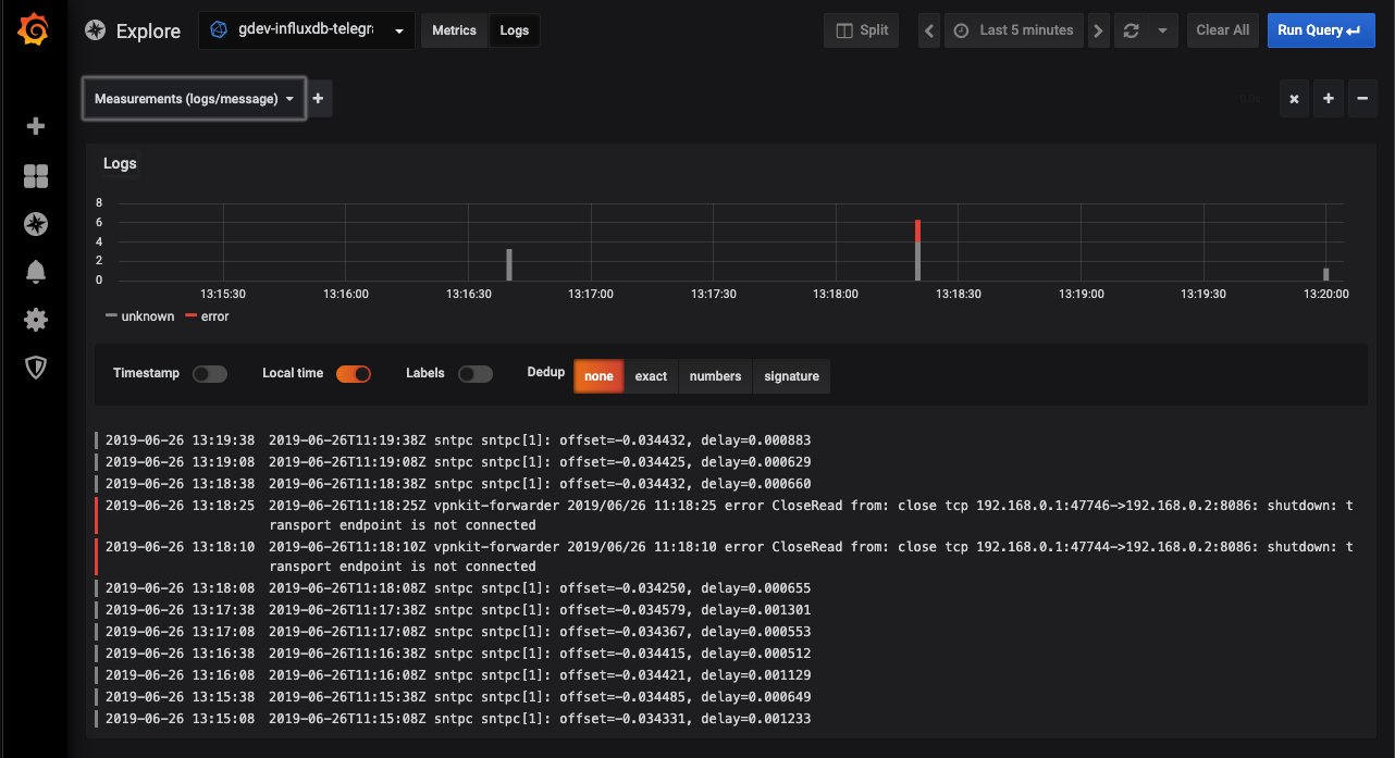 Influx Explore Logs Influx Explore Logs
